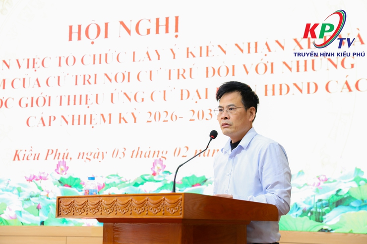 UB MTTQ xã Kiều Phú tổ chức Hội nghị hướng dẫn và triển khai kế hoạch lấy ý kiến cử tri nơi cư trú đối với người ứng cử đại biểu HĐND xã nhiệm kỳ 2026-2031- Ảnh 3.