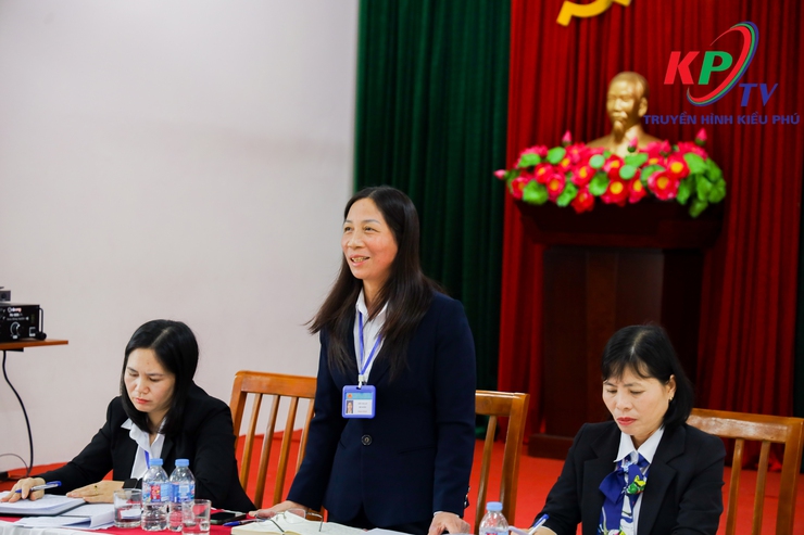 Đồng chí Bí thư Đảng ủy, Chủ tịch HĐND xã Kiều Phú Phạm Quang Tuấn dự sinh hoạt Đảng với Chi bộ Trường mầm non Liệp Tuyết- Ảnh 2.