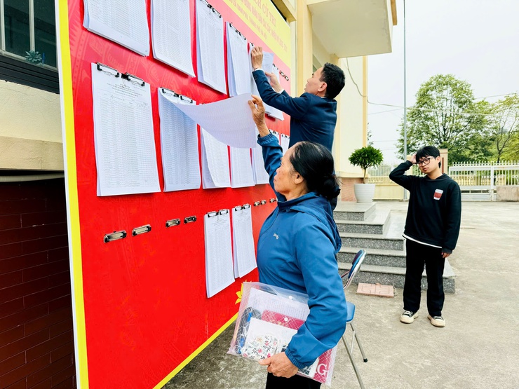 Nam Phù hoàn thành niêm yết danh sách cử tri tại 100% khu vực bỏ phiếu- Ảnh 2.