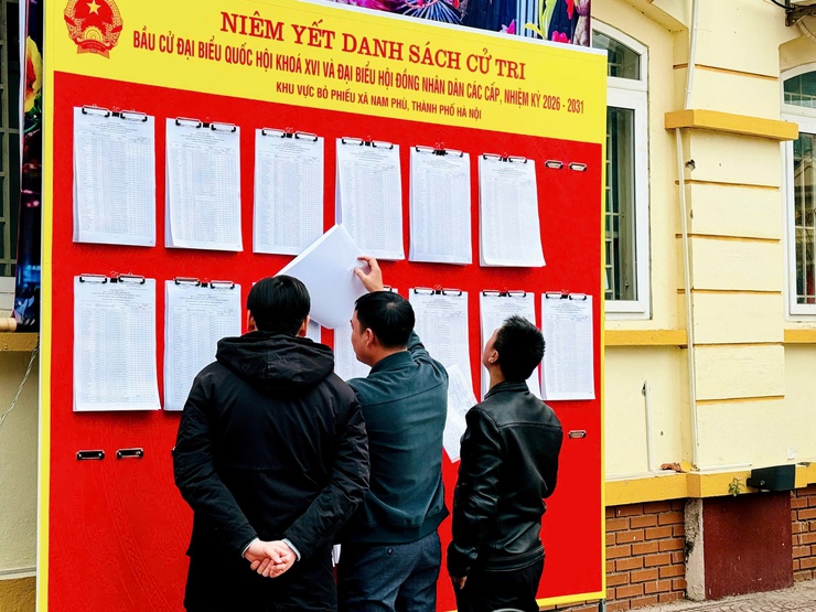 Nam Phù hoàn thành niêm yết danh sách cử tri tại 100% khu vực bỏ phiếu- Ảnh 4.
