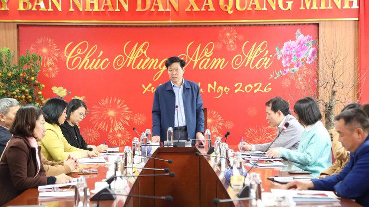 Xã Quang Minh tổ chức Hội nghị tổng kết công tác tín dụng chính sách xã hội năm 2025, triển khai phương hướng, nhiệm vụ năm 2026- Ảnh 4.