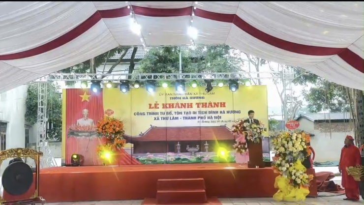 Lễ khánh thành công trình tu bổ, tôn tạo di tích đình Hà Hương xã Thư Lâm Thành phố Hà Nội.- Ảnh 8.