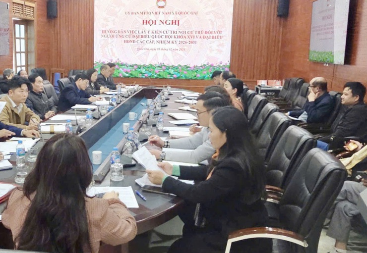 Quốc Oai triển khai lấy ý kiến cử tri nơi cư trú đối với người ứng cử đại biểu HĐND nhiệm kỳ 2026–2031- Ảnh 2.