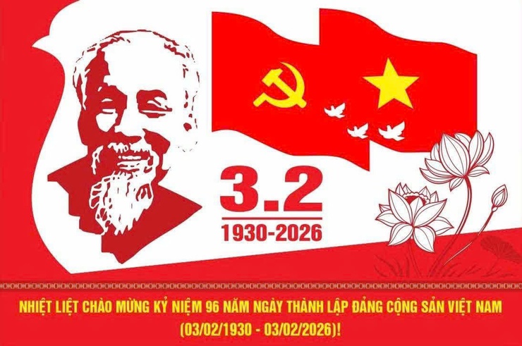 Kỷ niệm 96 năm ngày thành lập Đảng Cộng sản Việt Nam (03/02/1930 – 03/02/2026)- Ảnh 1.
