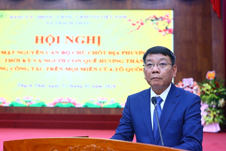 THẠCH THẤT GẶP MẶT CÁN BỘ CHỦ CHỐT QUA CÁC THỜI KỲ VÀ NHỮNG NGƯỜI CON QUÊ HƯƠNG THÀNH ĐẠT- Ảnh 5.