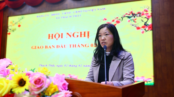 Xã Thạch Thất: Sinh hoạt dưới cờ và tuyên dương cán bộ, công chức, viên chức, lao động hợp đồng hoàn thành xuất sắc nhiệm vụ tháng 01/2026- Ảnh 3.