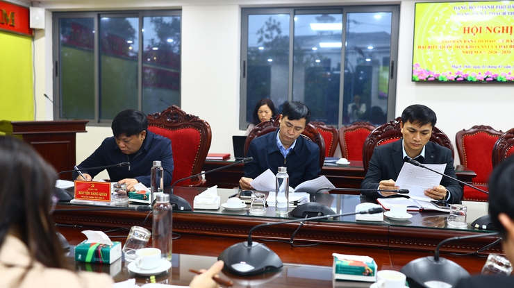 Thạch Thất họp giao ban công tác bầu cử Đại biểu Quốc hội khoá XVI và Đại biểu HĐND các cấp nhiệm kỳ 2026 - 2031- Ảnh 2.