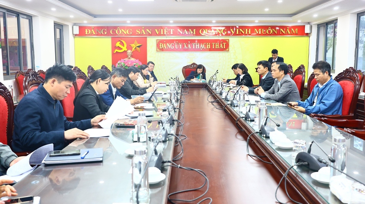 Xã Thạch Thất tổ chức hội nghị hiệp thương lần thứ hai lập danh sách sơ bộ người ứng cử Đại biểu HĐND xã khoá II, nhiệm kỳ 2026 - 2031- Ảnh 2.