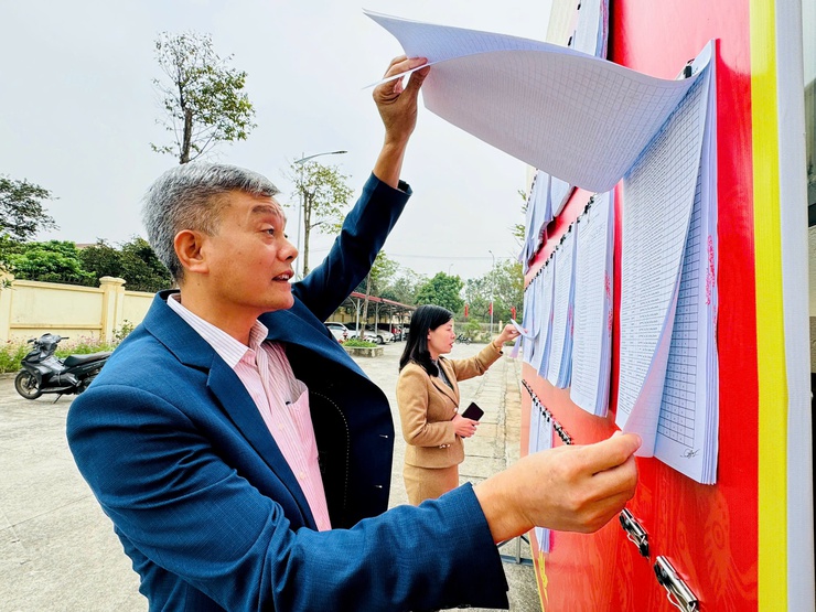 Nam Phù hoàn thành niêm yết danh sách cử tri tại 100% khu vực bỏ phiếu- Ảnh 3.