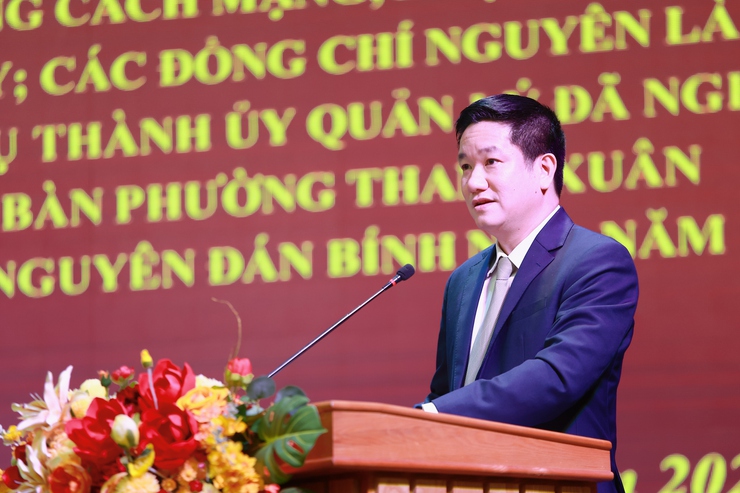 Phường Thanh Xuân gặp mặt tri ân cán bộ lão thành cách mạng và nguyên cán bộ lãnh đạo qua các thời kỳ- Ảnh 1.