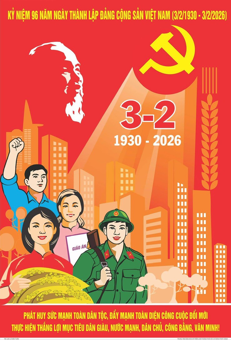Kỷ niệm 96 năm Ngày thành lập Đảng Cộng Sản Việt Nam (03/02/1930 – 03/02/2026) - Ảnh 1.