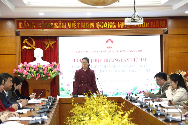 Phường Hà Đông hiệp thương lần hai, thống nhất 60 người ứng cử đại biểu HĐND phường nhiệm kỳ 2026-2031- Ảnh 1.