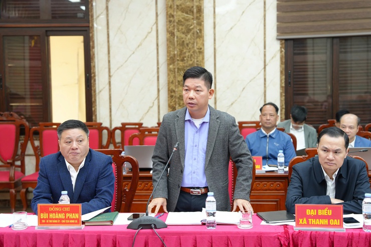 Đoàn công tác số 14 của Thành uỷ kiểm tra công tác bầu cử đại biểu Quốc hội khóa XIV và đại biểu HĐND các cấp nhiệm kỳ 2026-2031 đối với 4 xã Thanh Oai, Bình Minh, Tam Hưng, Dân Hòa- Ảnh 5.