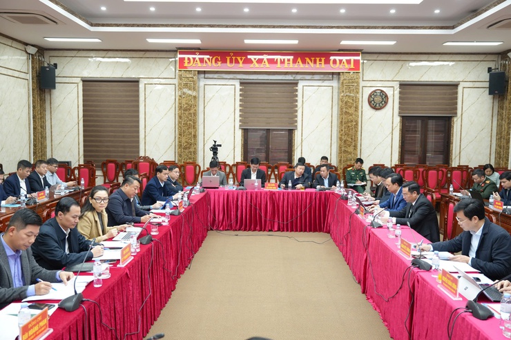 Đoàn công tác số 14 của Thành uỷ kiểm tra công tác bầu cử đại biểu Quốc hội khóa XIV và đại biểu HĐND các cấp nhiệm kỳ 2026-2031 đối với 4 xã Thanh Oai, Bình Minh, Tam Hưng, Dân Hòa- Ảnh 2.