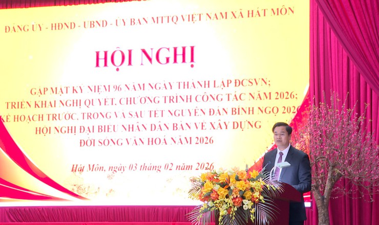 Hát Môn: Tổ chức hội nghị “4 trong 1 ” triển khai nhiệm vụ trong tâm năm 2026- Ảnh 4.