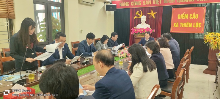 UBMTTQ xã Thiên Lộc tổ chức Hội nghị hiệp thương lần thứ Hai, thỏa thuận lập danh sách sơ bộ những người ứng cử đại biều HĐND xã Thiên Lộc khóa II, nhiệm kỳ 2026 – 2031.- Ảnh 3.