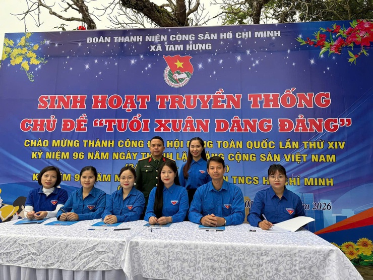 TUỔI XUÂN DÂNG ĐẢNG – DẤU ẤN SINH HOẠT CHÍNH TRỊ Ý NGHĨA CỦA TUỔI TRẺ TAM HƯNG- Ảnh 3.