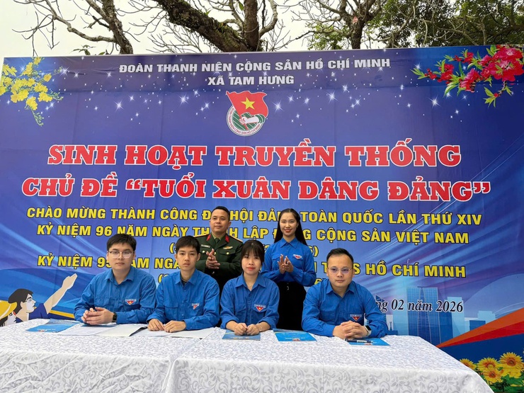 TUỔI XUÂN DÂNG ĐẢNG – DẤU ẤN SINH HOẠT CHÍNH TRỊ Ý NGHĨA CỦA TUỔI TRẺ TAM HƯNG- Ảnh 4.