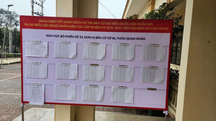 Xã Tam Hưng niêm yết danh sách cử tri đúng quy định, sẵn sàng hướng tới ngày bầu cử- Ảnh 5.