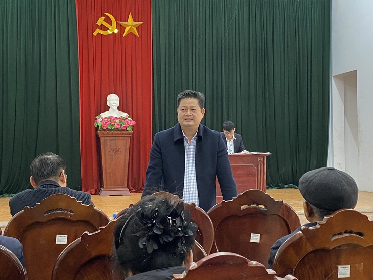 Phó Bí thư Đảng uỷ, Chủ tịch UBND xã Lê Văn Thu dự sinh hoạt thường kỳ chi bộ thôn Nghĩa Lộ, Đảng bộ xã Phúc Lộc- Ảnh 1.