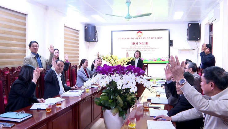 HỘI NGHỊ HIỆP THƯƠNG LẦN THỨ HAI THỎA THUẬN LẬP DANH SÁCH SƠ BỘ NGƯỜI ỨNG CỬ ĐẠI BIỂU HĐND XÃ NHIỆM KỲ 2026–2031- Ảnh 4.