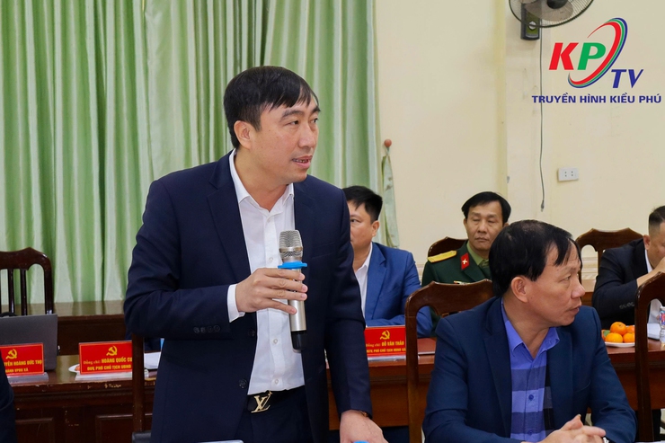 Đồng chí Nguyễn Mạnh Quyền- Phó chủ tịch UBND Thành phố làm việc với 4 xã, huyện Quốc Oai cũ- Ảnh 2.