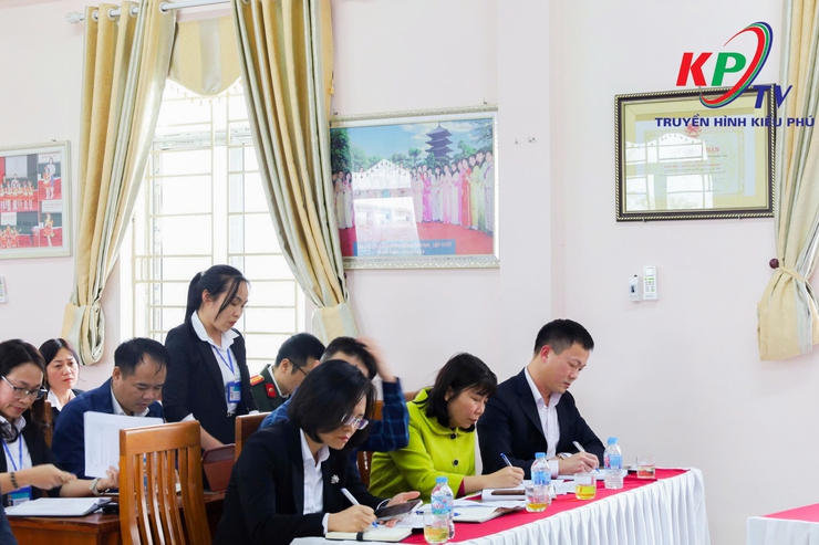 Đồng chí Bí thư Đảng ủy, Chủ tịch HĐND xã Kiều Phú Phạm Quang Tuấn dự sinh hoạt Đảng với Chi bộ Trường mầm non Liệp Tuyết- Ảnh 3.