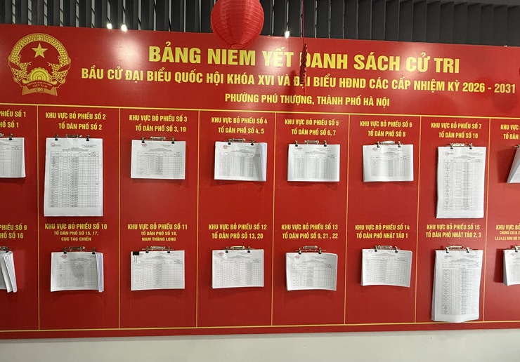 Phường Phú Thượng chủ động, nghiêm túc hoàn thành niêm yết danh sách cử tri phục vụ bầu cử Quốc hội khóa XVI và HĐND các cấp nhiệm kỳ 2026 – 2031- Ảnh 3.