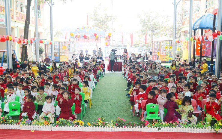 RỘN RÀNG "VUI HỘI MÙA XUÂN 2026" TẠI TRƯỜNG MẦM NON QUỐC OAI- Ảnh 2.
