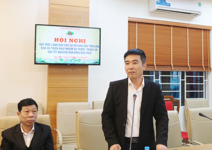 XÃ QUỐC OAI TRIỂN KHAI NHIỆM VỤ GIÁO DỤC TRƯỚC, TRONG VÀ SAU TẾT BÍNH NGỌ 2026- Ảnh 2.