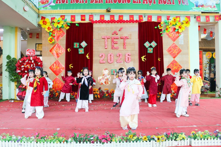 RỘN RÀNG "VUI HỘI MÙA XUÂN 2026" TẠI TRƯỜNG MẦM NON QUỐC OAI- Ảnh 8.