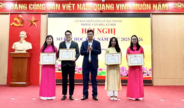 NGÀNH GIÁO DỤC XÃ ĐẠI THANH SƠ KẾT HỌC KỲ I NĂM HỌC 2025-2026- Ảnh 4.