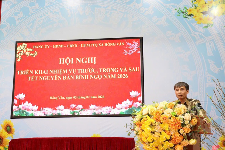 Xã Hồng Vân tổ chức Hội nghị triển khai nhiệm vụ trọng tâm trước, trong và sau Tết Nguyên đán Bính Ngọ năm 2026- Ảnh 6.
