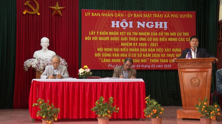 Thôn Thao Chính tổ chức Hội nghị Đại biểu Nhân dân bàn về xây dựng đời sống văn hóa- Ảnh 1.