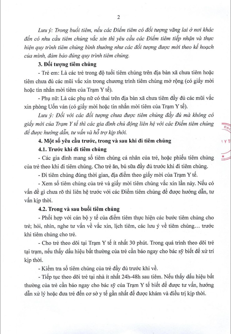 THÔNG BÁO
Về việc tổ chức các buổi tiêm chủng thường xuyên trên địa bàn xã Hưng Đạo tháng 02 năm 2026- Ảnh 2.