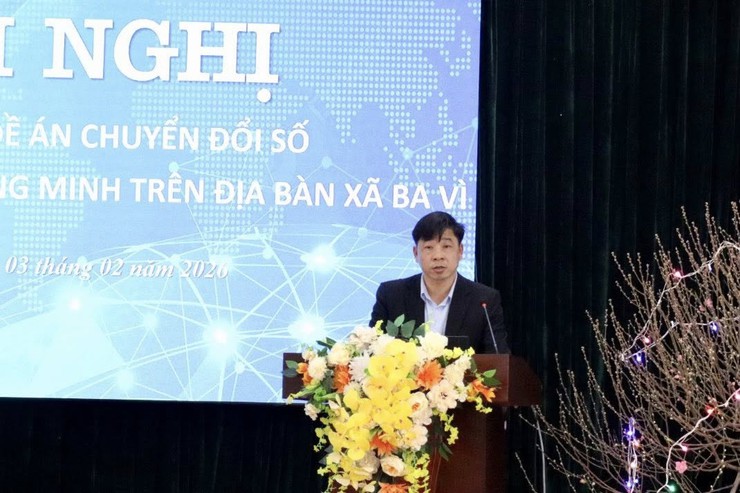 HỘI NGHỊ XÂY DỰNG ĐỀ ÁN CHUYỂN ĐỔI SỐ – HƯỚNG TỚI XÃ SỐ THÔNG MINH- Ảnh 1.