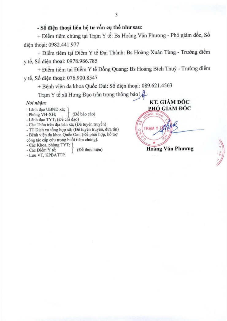 THÔNG BÁO
Về việc tổ chức các buổi tiêm chủng thường xuyên trên địa bàn xã Hưng Đạo tháng 02 năm 2026- Ảnh 3.