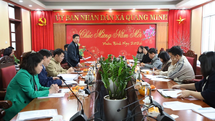 Đoàn kiểm tra liên ngành số 01 thành phố Hà Nội kiểm tra công tác An toàn thực phẩm tại xã Quang Minh dịp Tết Nguyên đán Bính Ngọ và Lễ hội Xuân năm 2026- Ảnh 1.