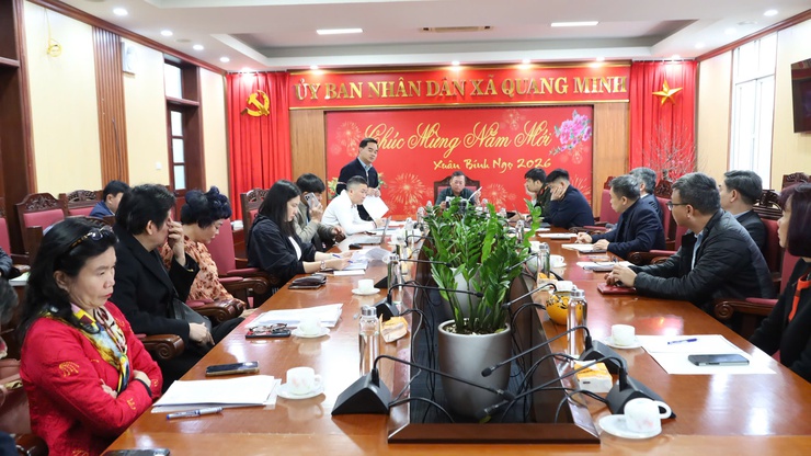 Quang Minh tăng cường kỷ cương, tháo gỡ điểm nghẽn, đẩy nhanh tiến độ các dự án vốn ngoài ngân sách nhà nước- Ảnh 1.