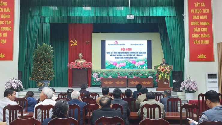 NGÂN HÀNG CHÍNH SÁCH XÃ HỘI TỔNG KẾT HOẠT ĐỘNG TÍN DỤNG CHÍNH SÁCH NĂM 2025 TẠI XÃ ỨNG HÒA.- Ảnh 4.