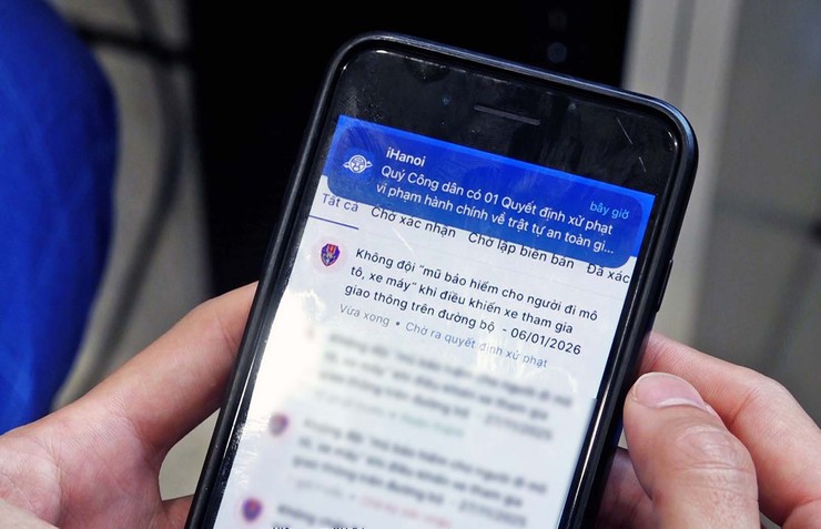 Hà Nội xử lý “phạt nguội” toàn trình qua iHanoi- Ảnh 1.