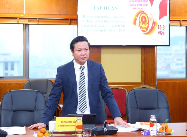 Tập huấn toàn quốc nghiệp vụ bầu cử đại biểu Quốc hội khóa XVI và HĐND các cấp nhiệm kỳ 2026–2031- Ảnh 5.