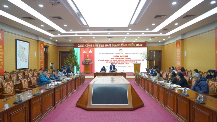 Ban Thường trực Ủy ban MTTQ Việt Nam phường Từ Liêm tổ chức Hội nghị hiệp thương lần thứ hai

- Ảnh 1.