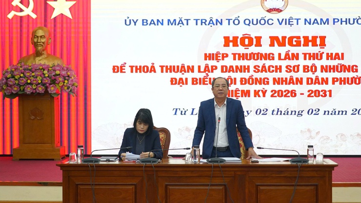 Ban Thường trực Ủy ban MTTQ Việt Nam phường Từ Liêm tổ chức Hội nghị hiệp thương lần thứ hai

- Ảnh 2.