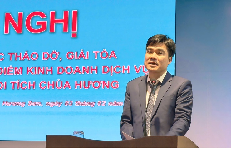 UBND xã Hương Sơn sơ kết công tác tháo dỡ, giải tỏa, chỉnh trang không gian bên trong khu di tích Chùa Hương- Ảnh 4.