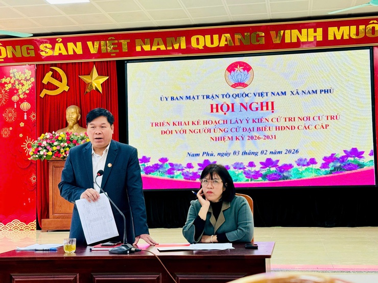 Ủy ban MTTQ Việt Nam xã Nam Phù triển khai kế hoạch lấy ý kiến cử tri nơi cư trú đối với người ứng cử đại biểu HĐND nhiệm kỳ 2026–2031- Ảnh 6.
