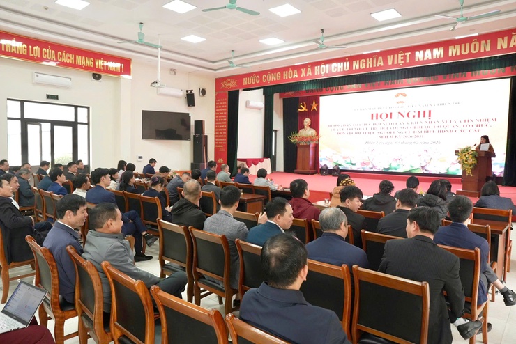 Xã Thiên Lộc tổ chức hội nghị hướng dẫn lấy ý kiến nhận xét và tín nhiệm của cử tri nơi cư trú đối với người được giới thiệu ứng cử đại biểu HĐND các cấp&nbsp;nhiệm kỳ 2026 – 2031- Ảnh 7.