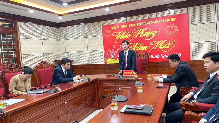 Xã Phúc Thọ tổ chức Hội nghị gặp mặt nhân dịp kỷ niệm 96 năm Ngày thành lập Đảng Cộng sản Việt Nam- Ảnh 1.