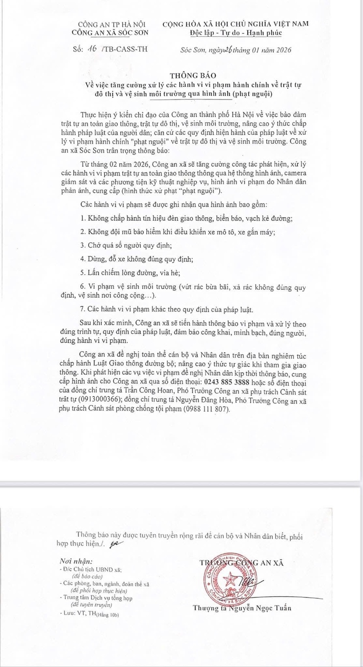 CÔNG AN XÃ SÓC SƠN THÔNG BÁO: TĂNG CƯỜNG XỬ LÝ CÁC HÀNH VI VI PHẠM HÀNH CHÍNH VỀ TRẬT TỰ ĐÔ THỊ VÀ VỆ SINH MÔI TRƯỜNG QUA HÌNH ẢNH (PHẠT NGUỘI)- Ảnh 1.
