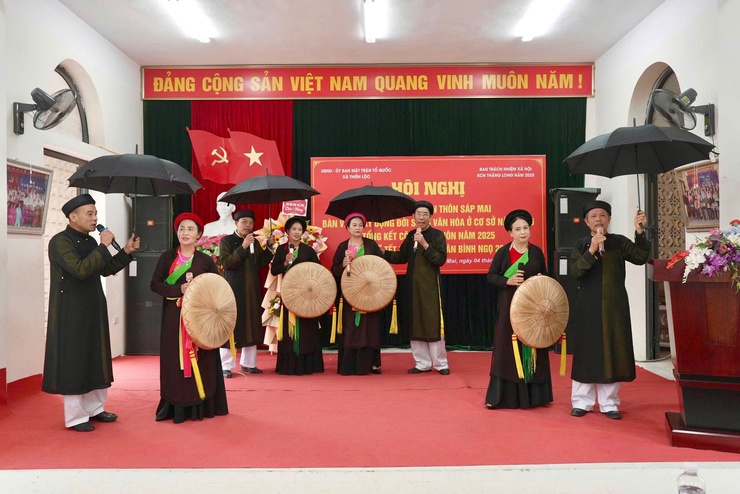 Thôn Sáp Mai, xã Thiên Lộc tổ chức hội nghị đại biểu nhân dân bàn việc xây dựng đời sống văn hóa ở cơ sở năm 2026; tổng kết công tác Thôn năm 2025- Ảnh 4.